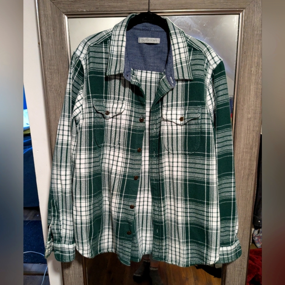 Outerknown Blanket Shirt Men's XL Green
